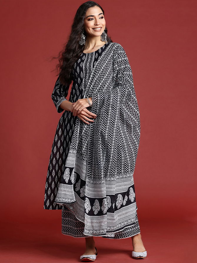 2489 Indo Era Summer Special Printed Cotton Kurti Bottom With Dupatta Wholesale Online
